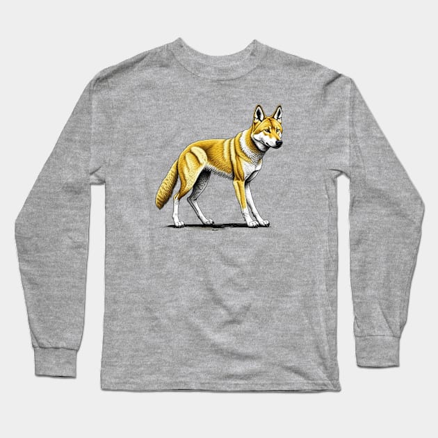 Dingo Long Sleeve T-Shirt by Speshly